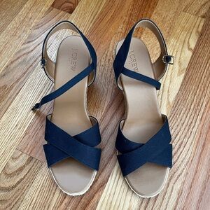 J Crew wedge sandals